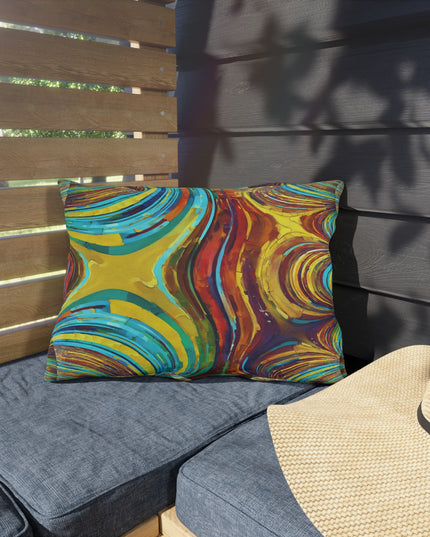 Uzi Spiral Alpha 20" x 14" Outdoor Pillow