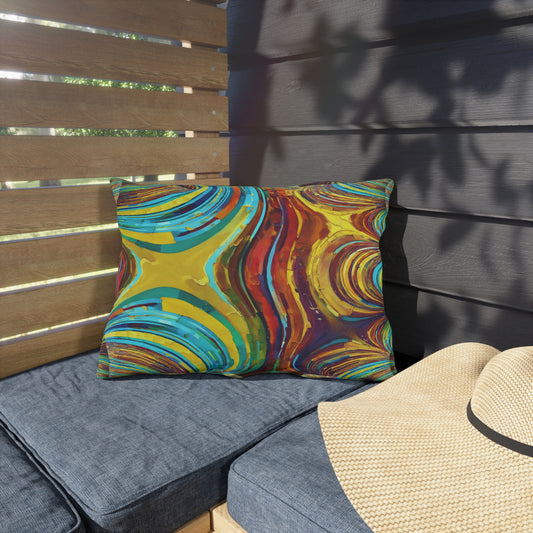 Uzi Spiral Alpha 20" x 14" Outdoor Pillow
