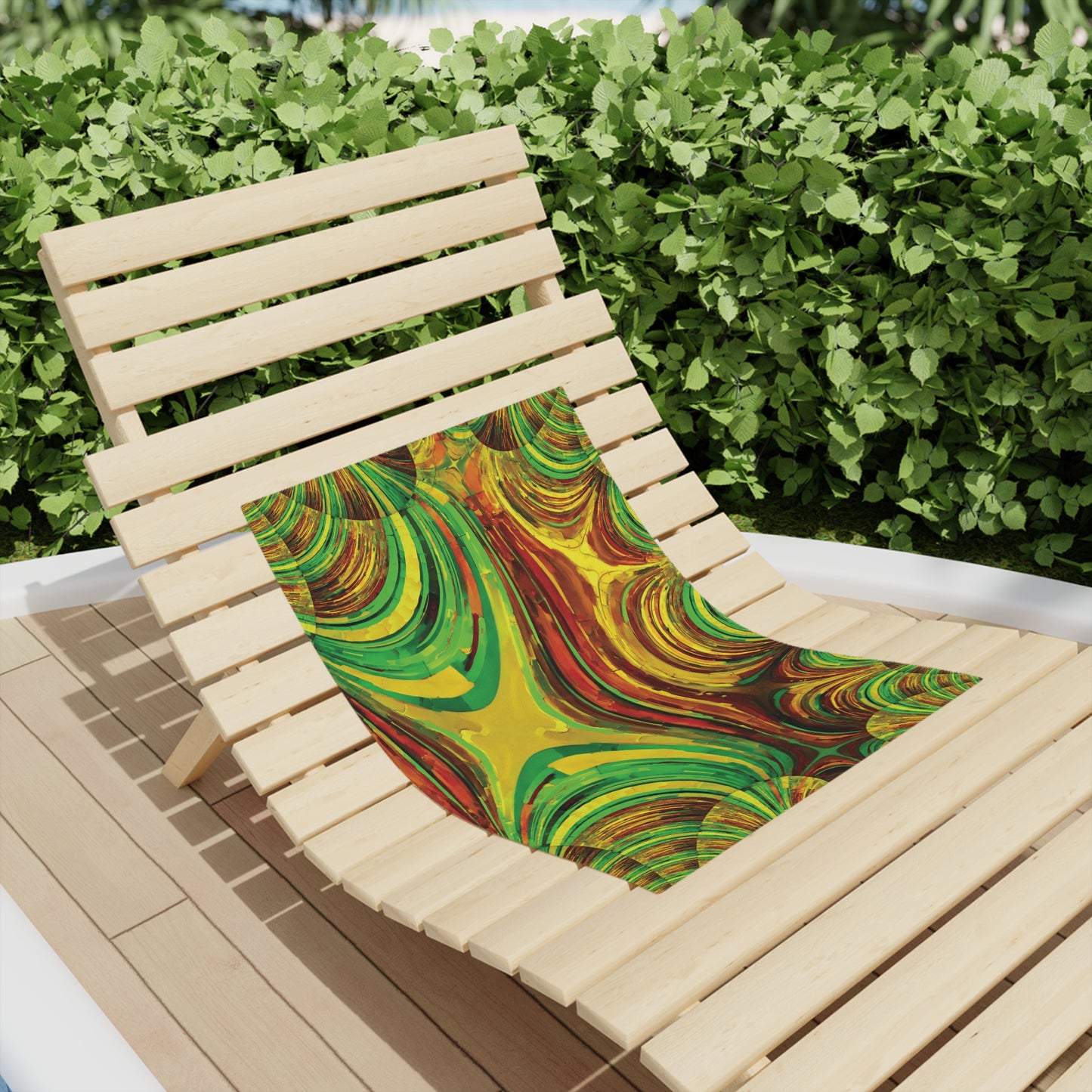 Uzi Spiral Beta Beach Towel, 18" x 27"