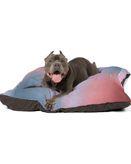 Gray Sea Pink Fog 50" × 40" Pet Bed