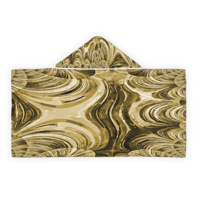 Uzi Spiral Light Brown Youth Hooded Towel, 24" x 48"