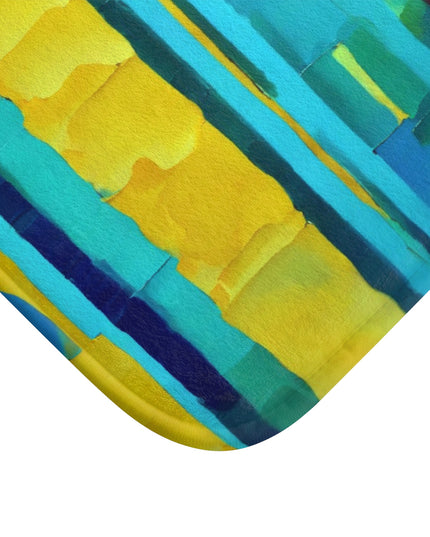 Striped Alpha 34" x 21" Bath Mat