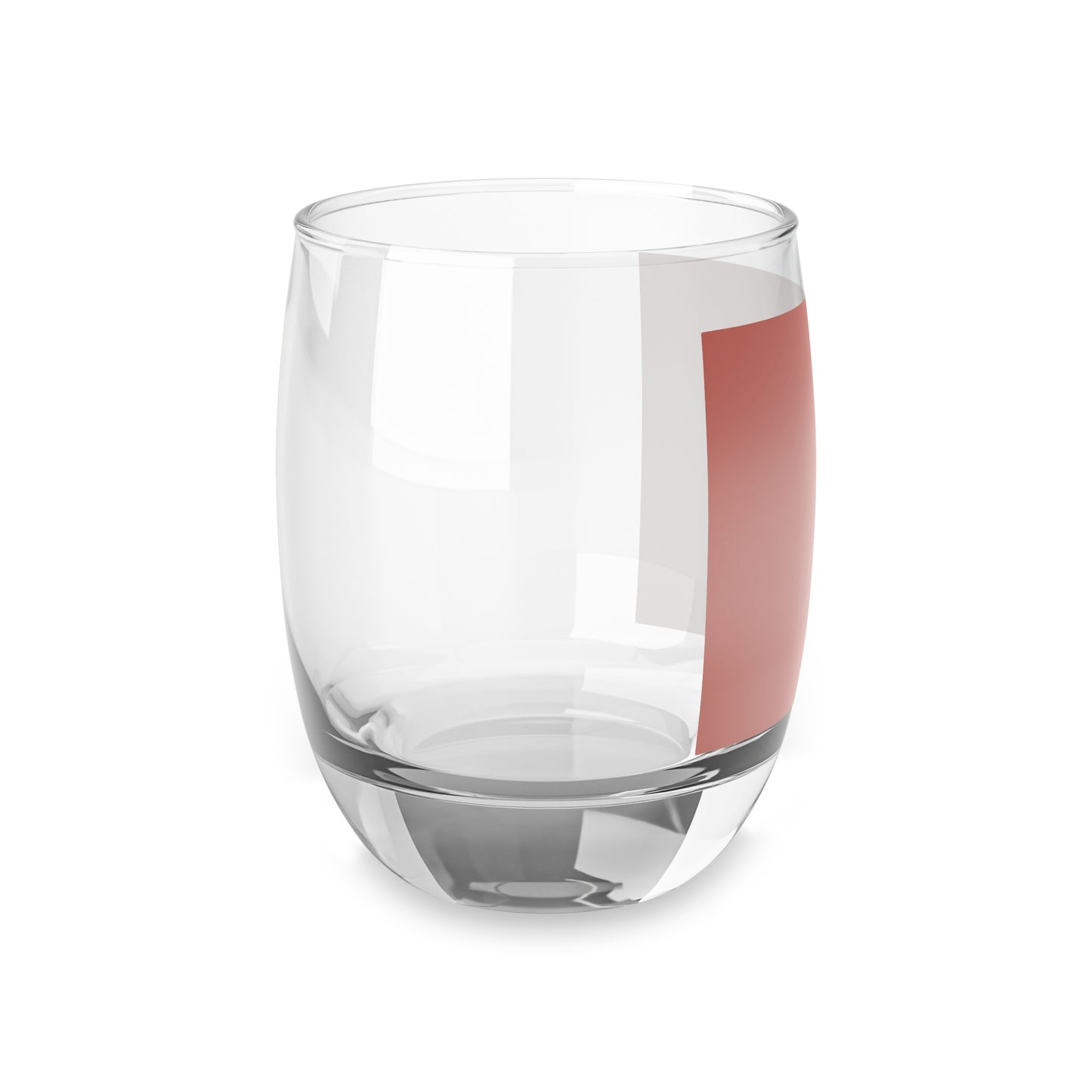 Rose Red Fade Whiskey Glass, 6 oz