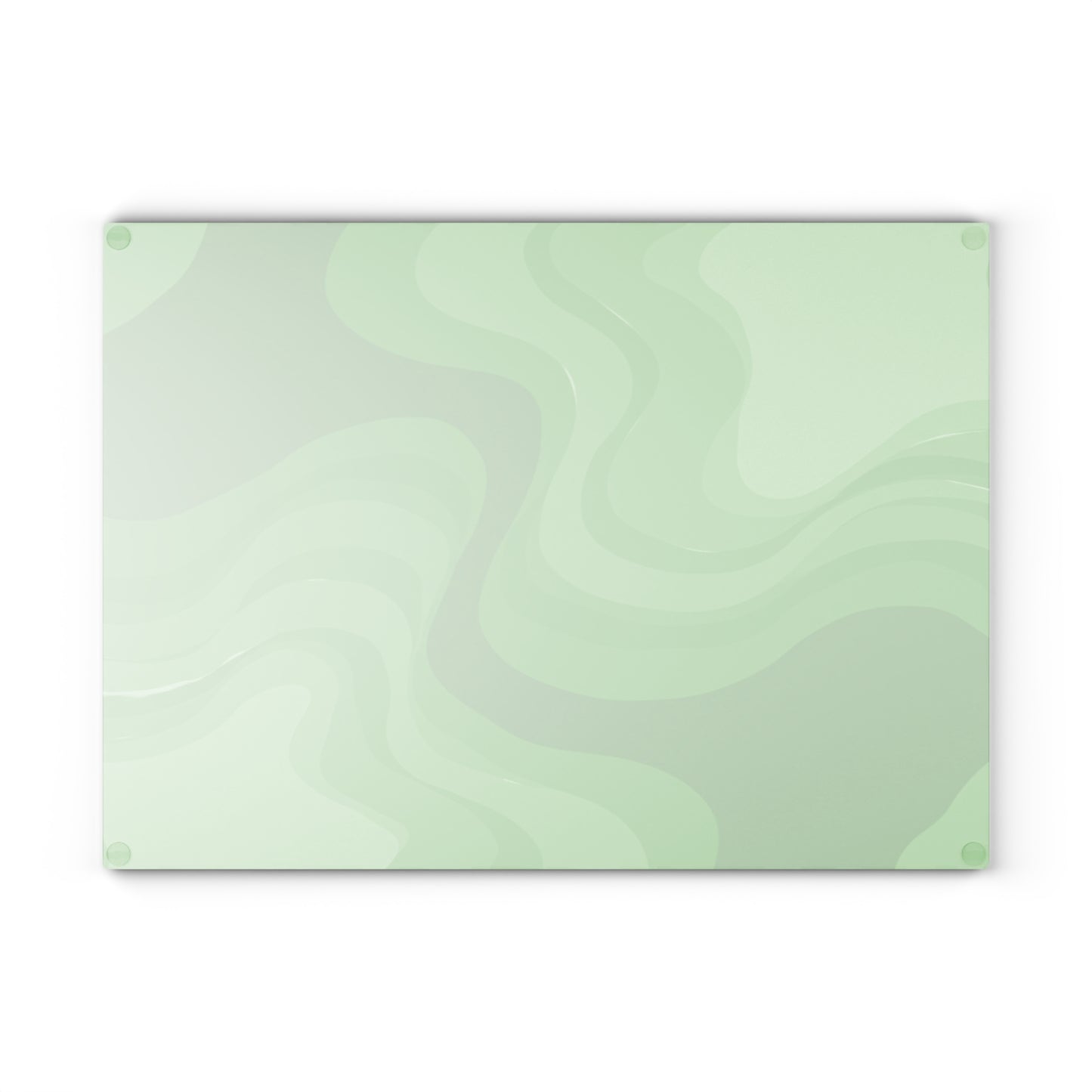 Greenie Meanie Wavey Glass Cutting Board, 11" x 15"