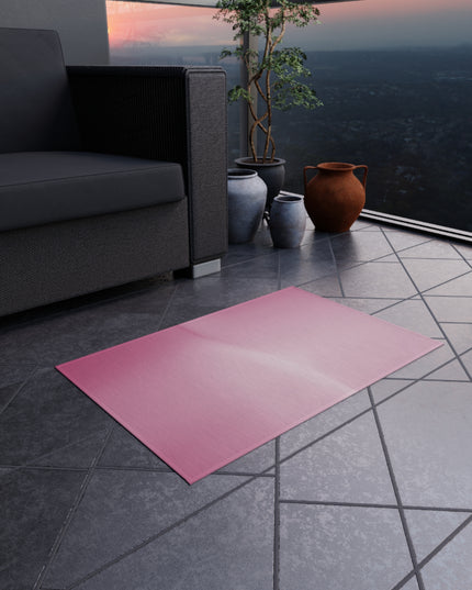 Pink Blush Lavender Fade Outdoor Rug, 24" x 36"