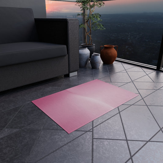 Pink Blush Lavender Fade Outdoor Rug, 24" x 36"