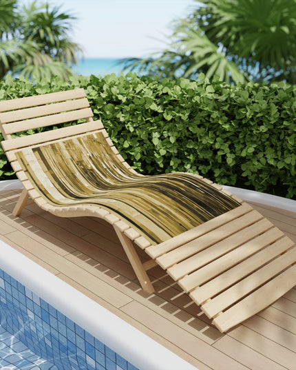 Striped Light Brown Beach Towel, 24" x 44"