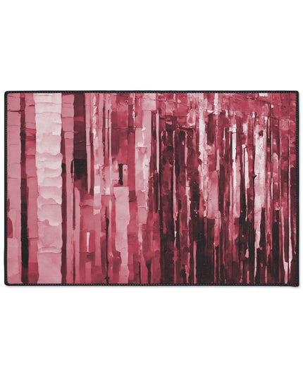 Striped Ruby 24" x 36" Heavy Duty Floor Mat