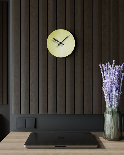 Lemon Fade Acrylic Round Wall Clock, 8" x 8"