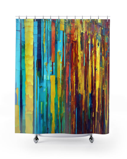 Striped Alpha Shower Curtains, 71" x 74"
