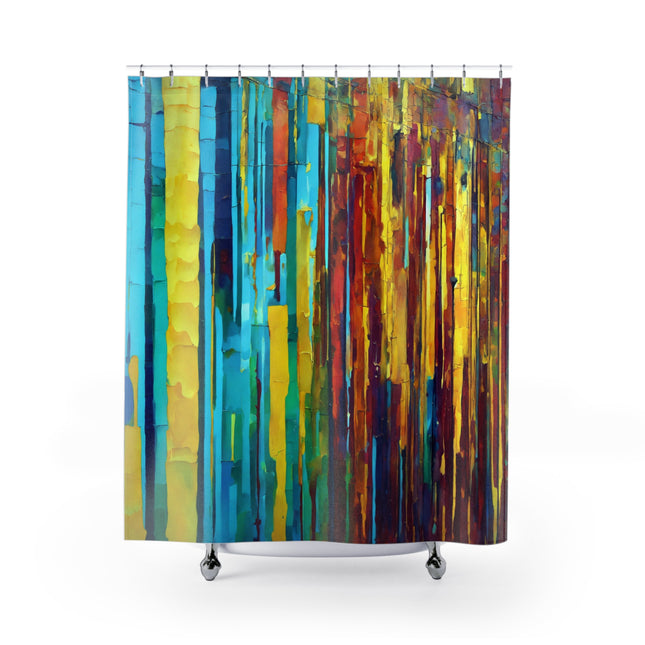 Striped Alpha Shower Curtains, 71" x 74"