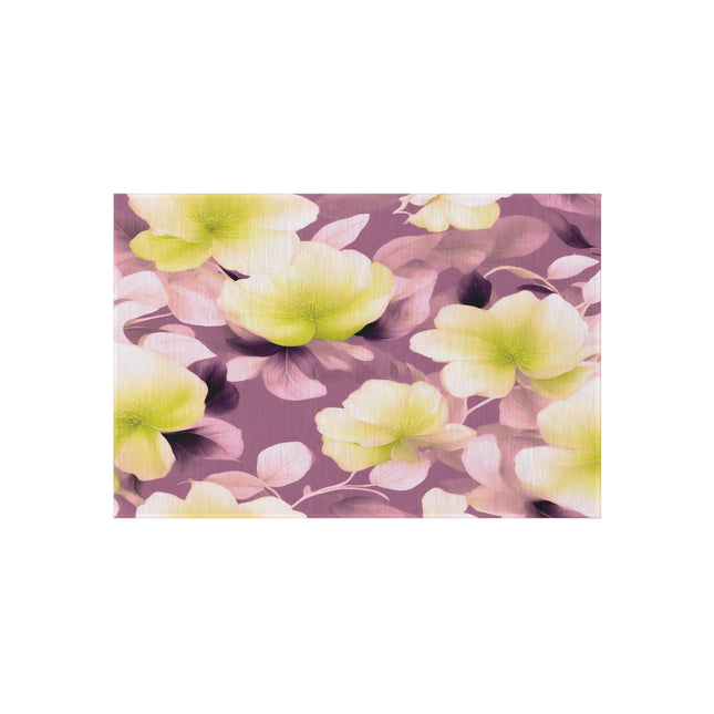 Lemon Blossom Floral Bunch Outdoor Rug, 24" x 36"