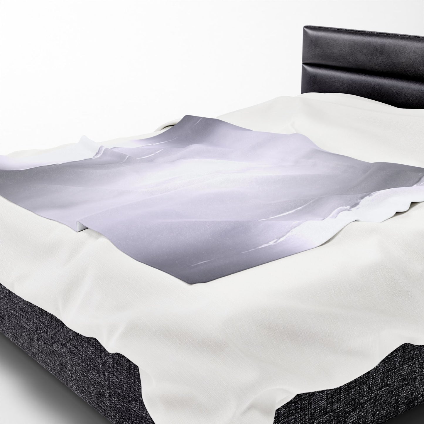 Sephia Sea Dark Fog Velveteen Plush Blanket, 50" x 60"