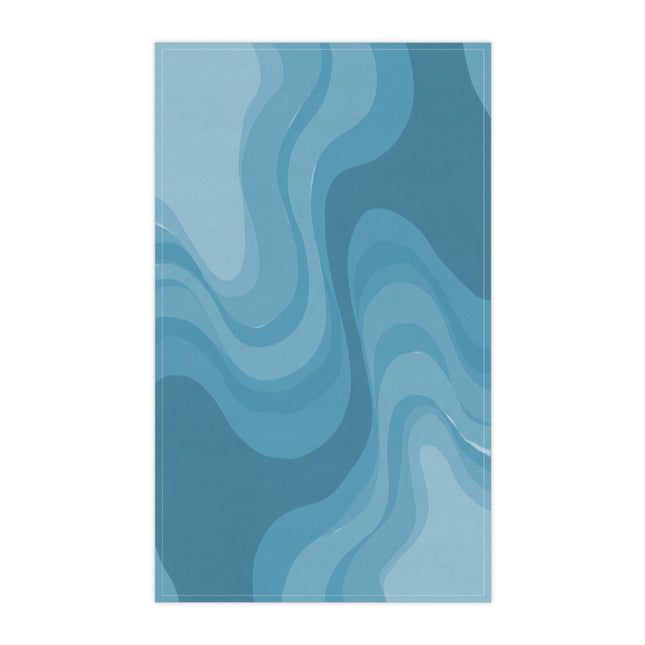 Sky Blue Wavey Tea Towels (cotton, poly), 18" x "30