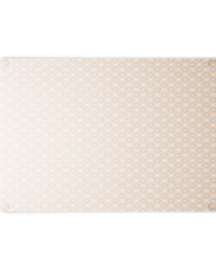 Tan Sunset Star-crossed Bodies Glass Cutting Board,  8" x 11"