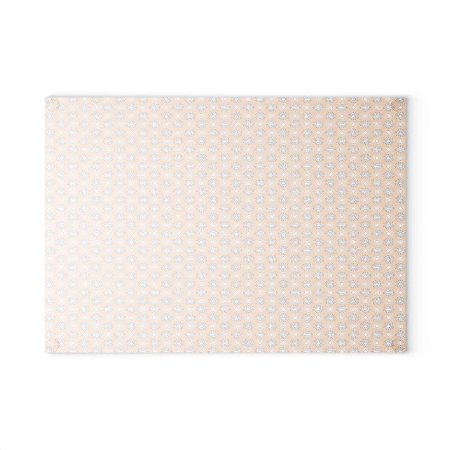 Tan Sunset Star-crossed Bodies Glass Cutting Board,  8" x 11"