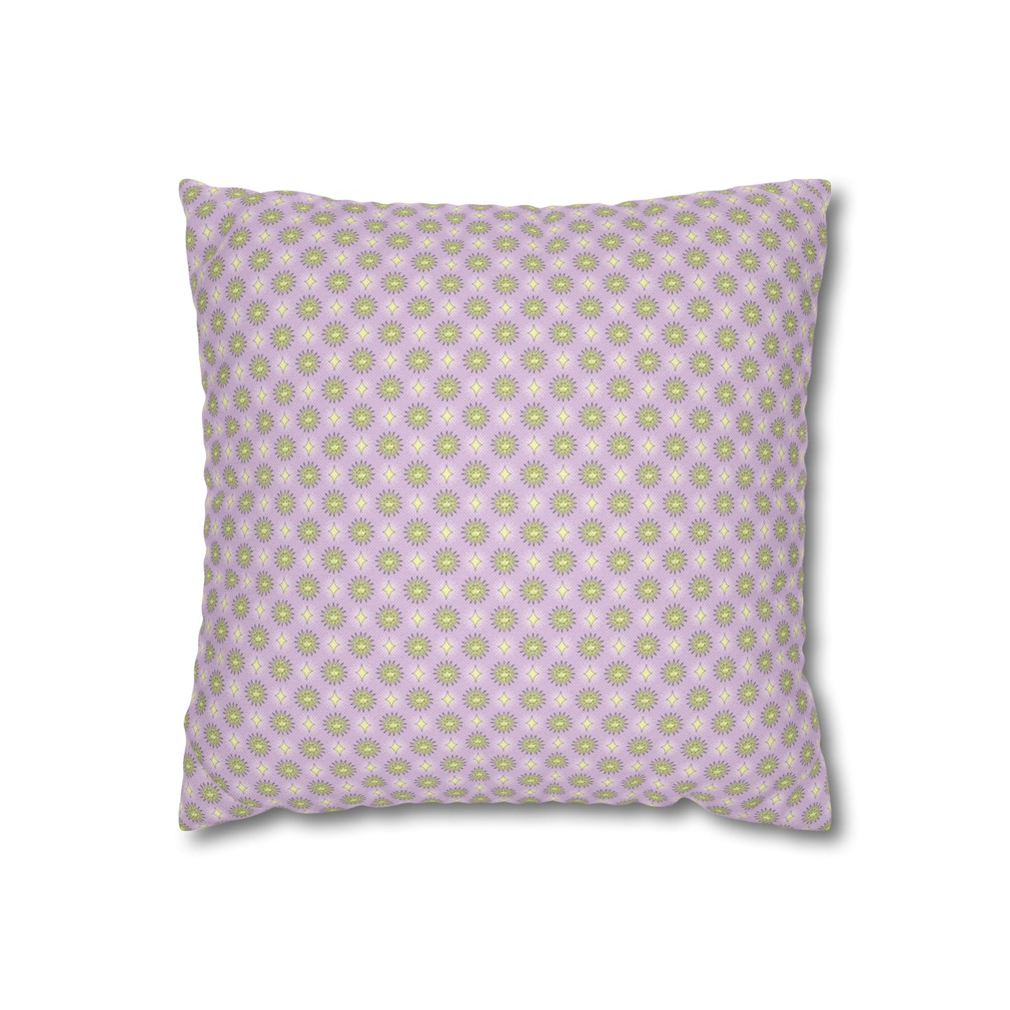 Magenta Star-crossed Bodies Spun Polyester Square Pillowcase, 14" x 14"