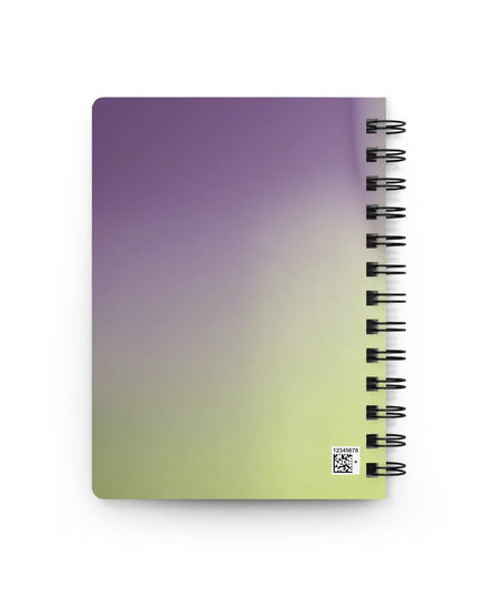 Purple Golden Fade Spiral Bound Journal, 5" x 7" 150 pages