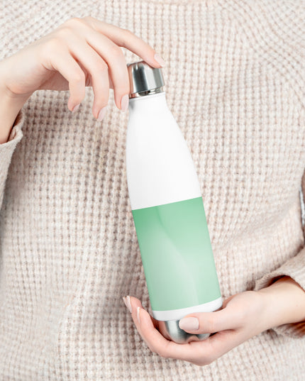 Mint Fade 20oz Insulated White Water Bottle