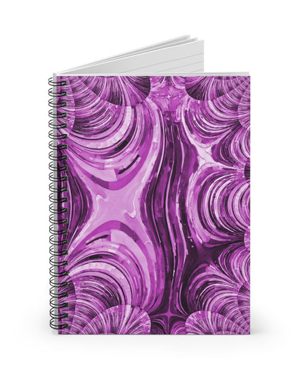 Uzi Spiral Powder Lavender Spiral Notebook - Ruled Line, 6" x 8", 118 pages