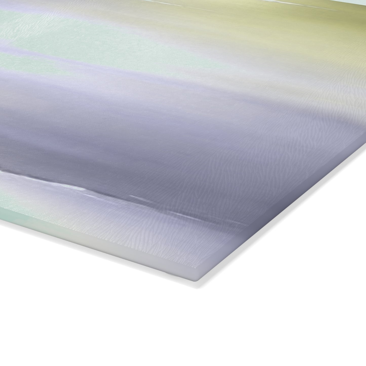 Lavender Sea Golden Fog 8" x 11" Glass Cutting Board