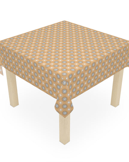 Tan Sunset Star-crossed Bodies Tablecloth, 55" x 55"