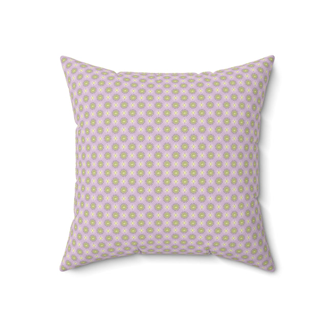 Magenta Star-crossed Bodies Faux Suede Square Pillow, 18" x 18"