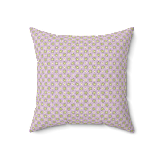 Magenta Star-crossed Bodies Faux Suede Square Pillow, 18" x 18"