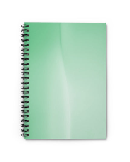 Mint Fade Wavey Spiral Notebook - Ruled Line, 6" x 8", 118 pages