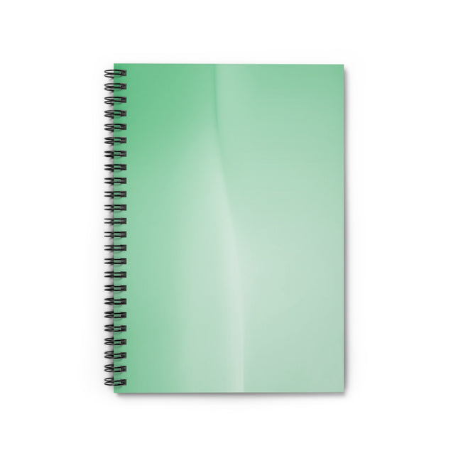 Mint Fade Wavey Spiral Notebook - Ruled Line, 6" x 8", 118 pages