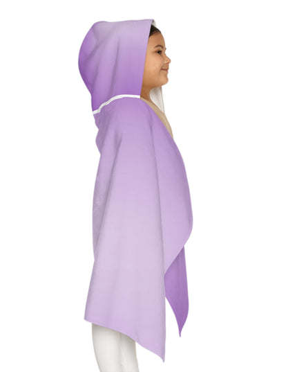Soft Lavender Fade Youth Hooded Towel, 24" x 48"