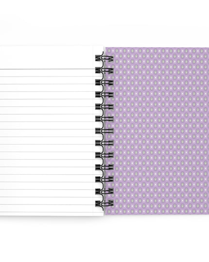Lavender Star-crossed Bodies Spiral Bound Journal, 5" x 7" 150 pages