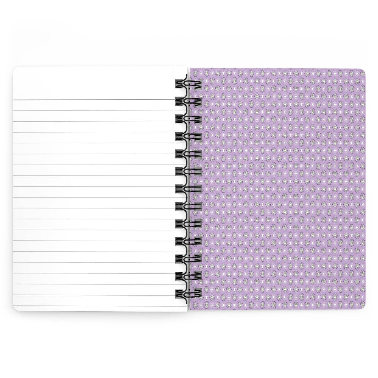 Lavender Star-crossed Bodies Spiral Bound Journal, 5" x 7" 150 pages