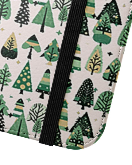 Mini Vintage Green Trees Flip Cases, Iphone 15