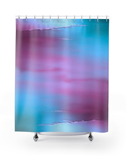 Wine Sea Blue Fog Shower Curtains, 71" x 74"