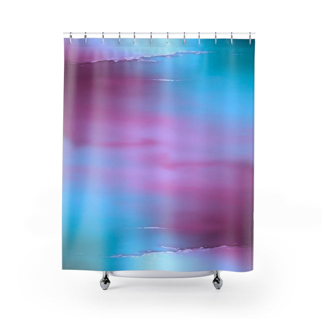 Wine Sea Blue Fog Shower Curtains, 71" x 74"