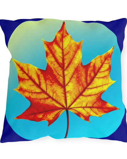 Alpha Maple Leaf 18" x 18" Outdoor Pillow