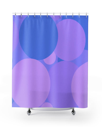 Pastel Purple Family Patches Shower Curtains, 71" x 74"