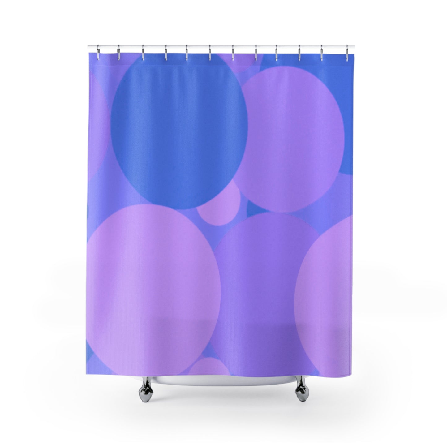 Pastel Purple Family Patches Shower Curtains, 71" x 74"