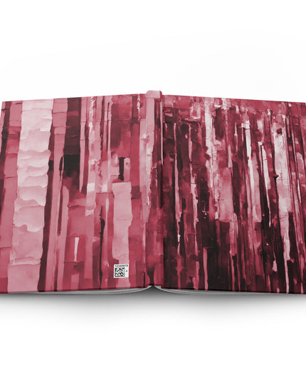 Striped Ruby 5.75" x 8" Hardcover Journal Matte with 150 lined pages