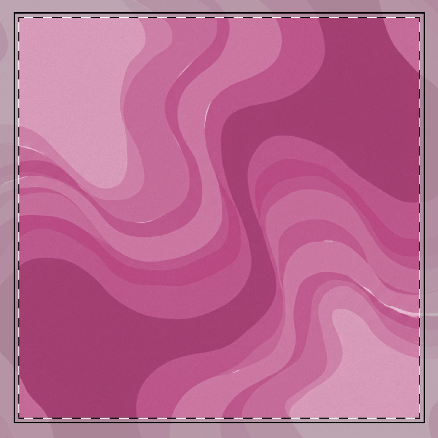 Pinky Mauve Wavey 22" x 22" Cotton Twill Napkin