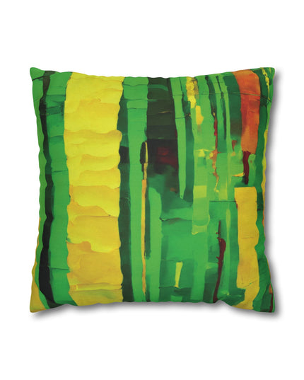 Striped Beta Spun Polyester Square Pillowcase, 14" x 14"