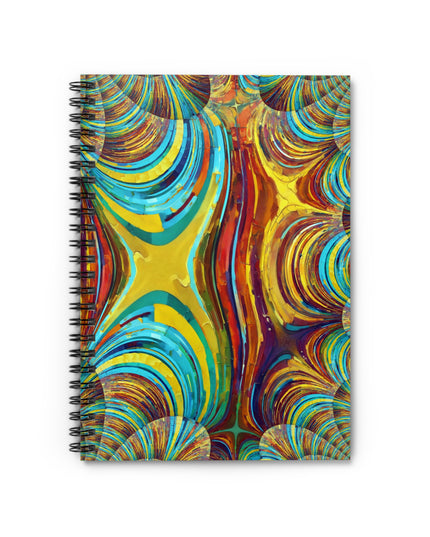Uzi Spiral Alpha Spiral Notebook - Ruled Line, 6" x 8", 118 pages