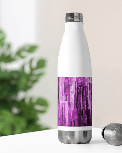 Striped Powder Lavender 20oz Insulated Water Bottle