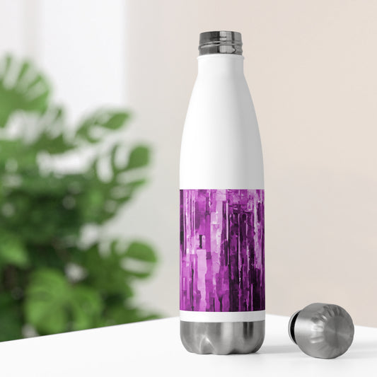 Striped Powder Lavender 20oz Insulated Water Bottle