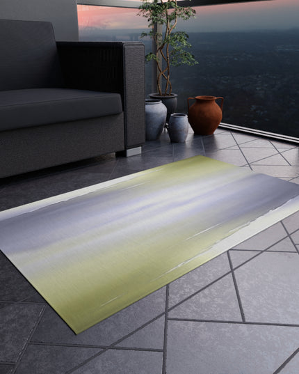 Lavender Sea Golden Fog Outdoor Rug, 36" x 60"