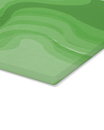Greenie Meanie Wavey Glass Cutting Board, 11" x 15"