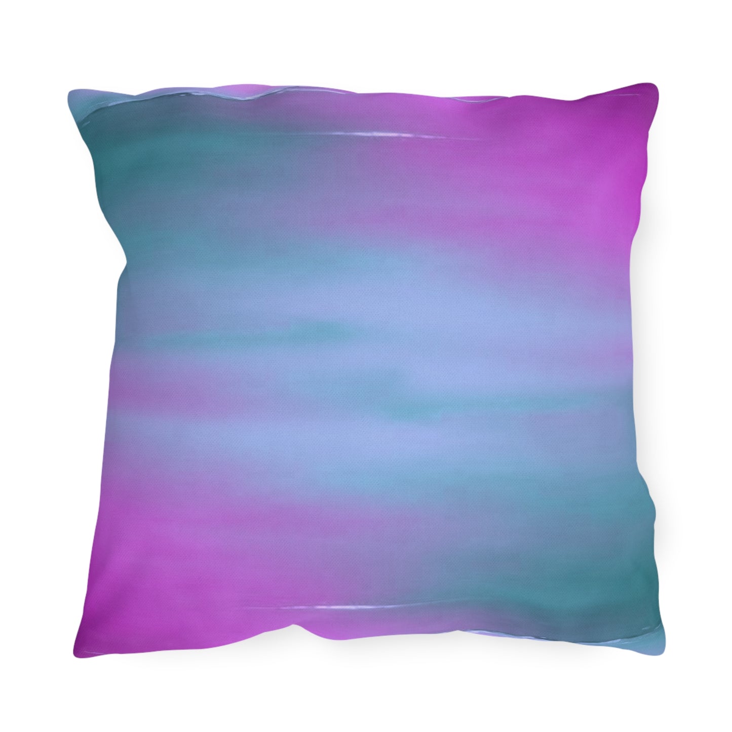 Dark Blue Green Sea Purple Fog 18" x 18" Outdoor Pillows