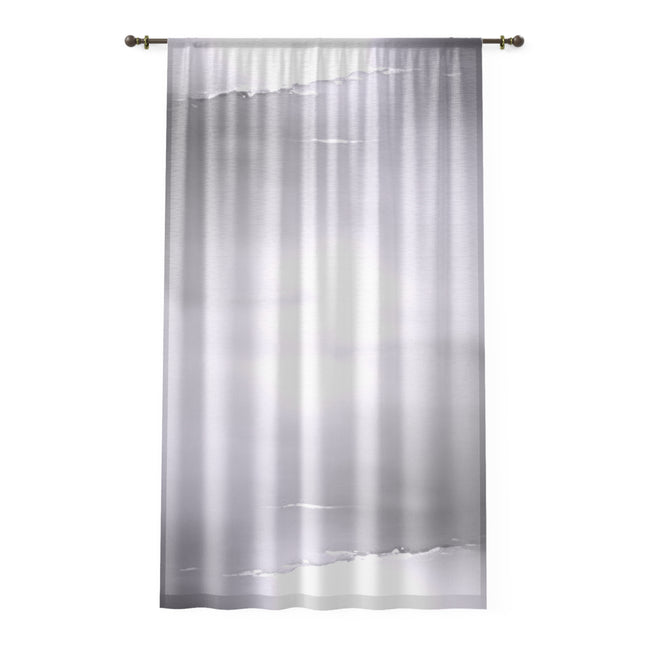 Sephia Sea Dark Fog Window Curtain, 50" x 84", partially transparent