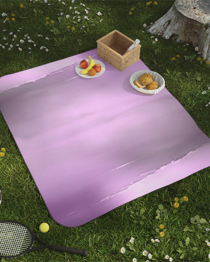 Dark Pink Sea Amethyst Fog 61" × 51" Picnic Blanket